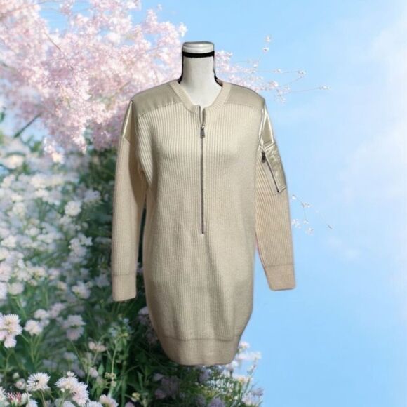 Maje Paris X Schott NYC Wool Tunic Sweater Size Small New with Tags Heavyweight - Picture 1 of 12